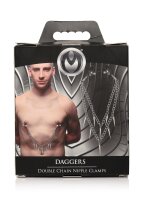 XR Brands double chain nipple clamps silver