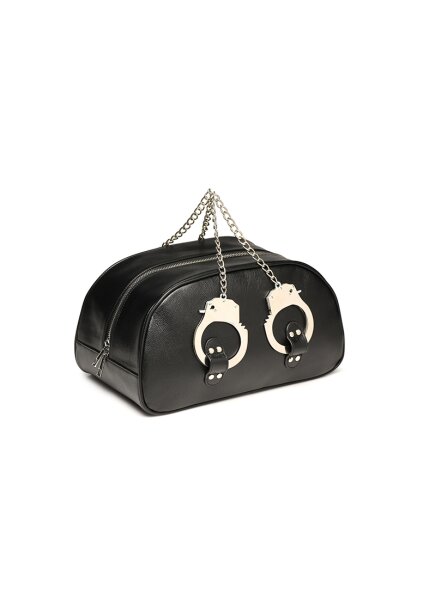 XR Brands bag with handcuff handles black