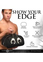 XR Brands bag with handcuff handles black