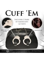 XR Brands bag with handcuff handles black