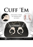 XR Brands bag with handcuff handles black