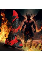 XR Brands Feuer Demon-Monster Dildo rot schwarz