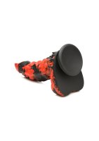 XR Brands Feuer Demon-Monster Dildo rot schwarz