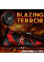 XR Brands Feuer Demon-Monster Dildo rot schwarz