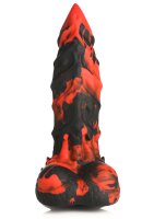 XR Brands Feuer Demon-Monster Dildo rot schwarz