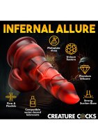 XR Brands Devil Demon Dildo red