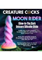 XR Brands Moon Rider unicorn dildo glows in the dark colorful