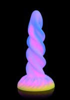 XR Brands Moon Rider unicorn dildo glows in the dark colorful