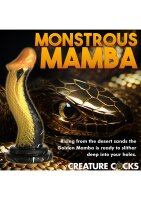 XR Brands Schlangen Dildo gold