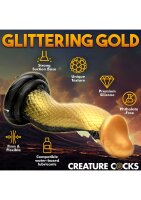 XR Brands Schlangen Dildo gold