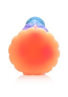 XR Brands Galactic Alien Creature Dildo glows in the dark colorful