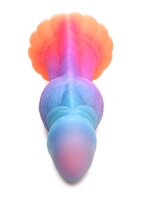 XR Brands Galactic Alien Creature Dildo glows in the dark colorful