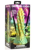 XR Brands Stegosaurus Cactus Reptile Silicone Dildo green