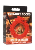 XR Brands Rise of the Dragon Penisring aus Silikon rot