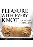 XR Brands Premium braided jute rope 30 cm brown