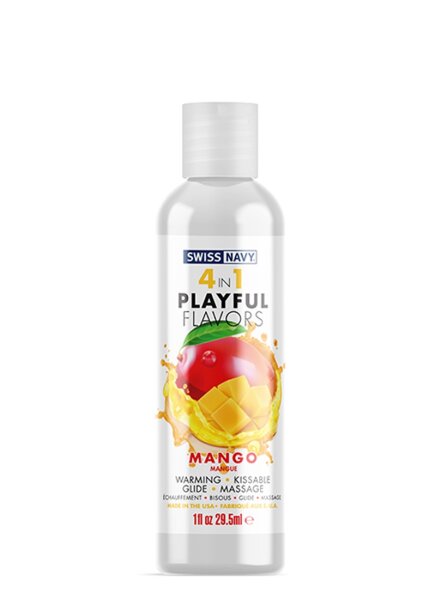 Swiss Navy 4 in 1 Lubricant with Mango Flavor 30 ml