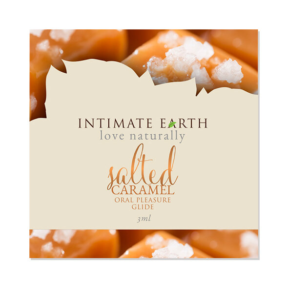 Intimate Earth Natural Flavors Glide Salted Caramel Foil 3 ml