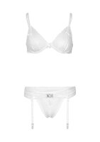 Be Mine Bra and Panty Set  White S/M - L/XL