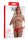 Ella crotchless cheeky panty Red S/M - L/XL