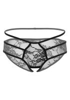 Jade crotchless bikini panty Black S/M - L/XL