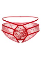 Jade crotchless bikini panty Red S/M - L/XL