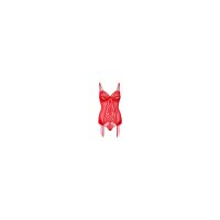 Lace Cami Corset with string Red S - XL