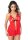 Peek-a-boo Ruffle Babydoll Red S/M - L/XL