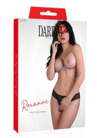 Roxanne crotchless string Black S/M
