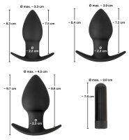 Black Velvets Vibrating Butt plugs