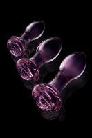 Dream Toys Rosen Glas Analplugs Training Set rosa