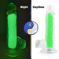 ClearlyHorny Color Glow more luminous dildo green