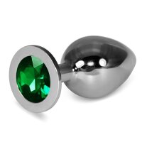 Lovetoy Rosebud Metall Anal - Plug Grün L