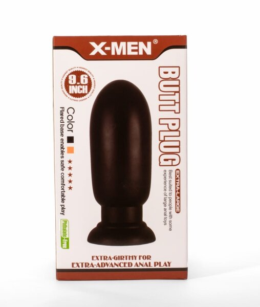 X-MEN Großer Anal Plug 1 Schwarz