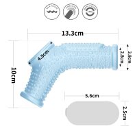 Lovetoy Vibrating Drip Knights Ring with Scrotum Sleeve Blue