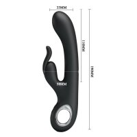 Pretty Love Carina Rabbit Vibrator black