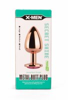 X-MEN Secret Shade Metall Anal Plug Rose L