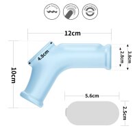 Lovetoy vibrating penis sheath with testicle cuff blue