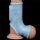 Lovetoy vibrating penis sheath with testicle cuff blue