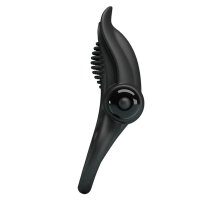 Pretty Love Vibrant Penis Ring with Clitoris Stimulation black