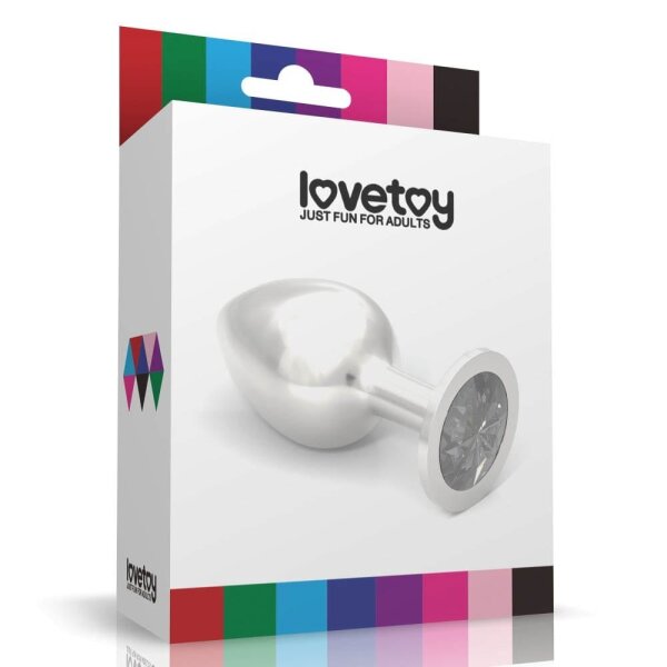 Lovetoy Analplug Rosebud Classic Metall Plug L Blau
