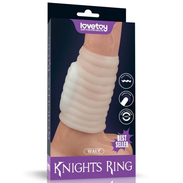 Lovetoy vibrating penis sheath white IV