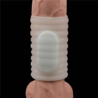 Lovetoy vibrating penis sheath white IV