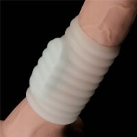 Lovetoy vibrating penis sheath white IV