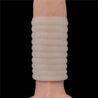 Lovetoy vibrating penis sheath white IV