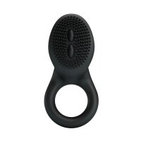 Pretty Love Cobra penis ring with clitoris stimulation black