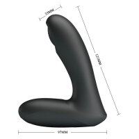 Pretty Love Archenemy prostate vibrator black 3.3 cm
