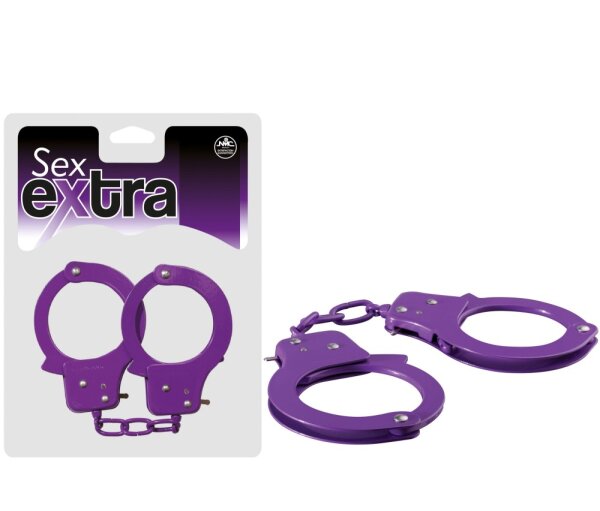 Sex Extra - Metal Cuffs Purple