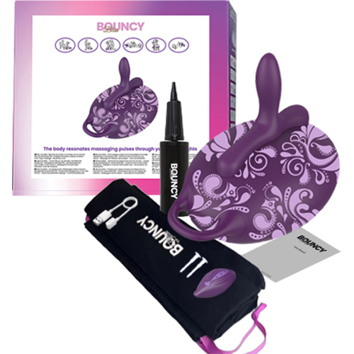 Bouncy Bliss Classic Sit-On Vibrator Purple