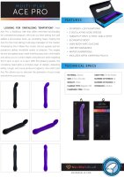 NU Sensuelle Ace Pro Prostate + G-Spot Vibe Purple