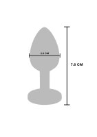 TOYTOY The Glider Vibro Anal Plug silber S 2,8 cm